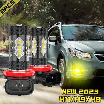 For Subaru Crosstrek 2016-2022  Golden Yellow H11 LED Fog Light • $9.99