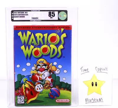 Wario's Woods New Nintendo NES Factory Sealed WATA VGA Grade 85 MINT H-Seam NIB • $212.49