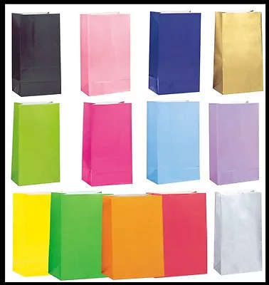 £1.29 • Buy Coloured Kids Party Paper Party Loot Bags Gift Sweet Treat Candy Party Bag 