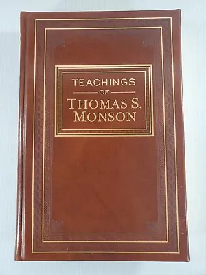 2014 Teachings Of Thomas S Monson Mormon LDS Leather Employee Gift Edition NICE! • $29.99