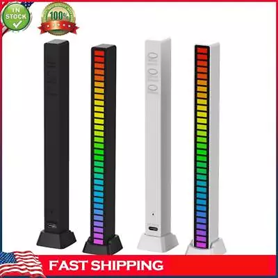 Music Rhythm Activated LED Light Strip RGB Car Ambient Lamp Bar Party Decoration • $8.35