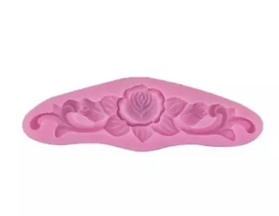 £4 • Buy Baroque Vintage Rose Leaf Silicone Mould Swirls Cake Fondant Sugarcraft Topper