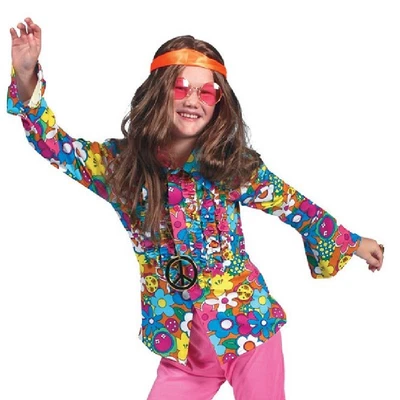 $23.99 • Buy Peace Girl - Hippie Flower Child Shirt - 60's - 70's - Costume - Child - 3 Sizes
