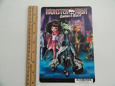 Monster High - Ghouls Rule - Blockbuster Video Backer Card 5 X8  • $10