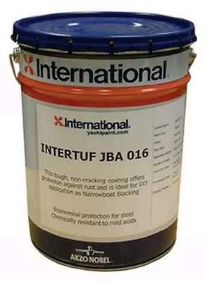 International Intertuf Boat Narrowboat Blacking Paint. 5L Tin. New From Stock. • £59.99