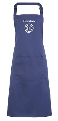 Personalised Masterchef  Apron Embroidered With Name • £10.50