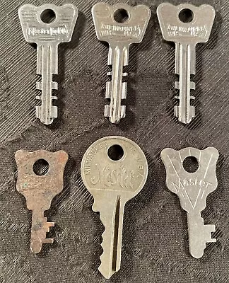 Lot Of 6 Vintage Genuine Master Lock Keys • $13.49