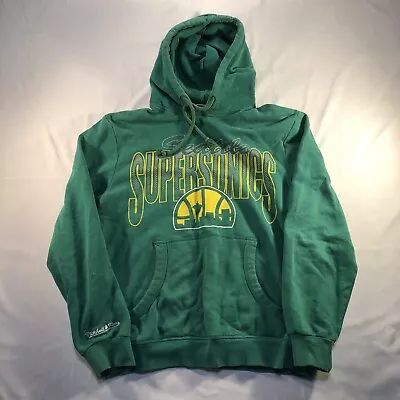 Mitchell And Ness Seattle Supersonics Sweatshirt Hoodie Men’s Size Small Green • $24.95