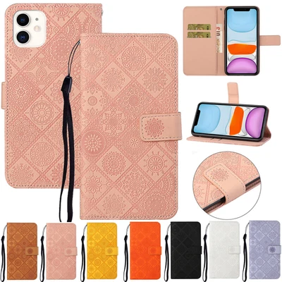 $14.89 • Buy For IPhone 13 14 11 Pro Max XR 8+ Magnetic Flip Leather Wallet Stand Case Cover