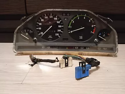 RARE Green BMW E30 Instrument Gauge Cluster Speedometer 220 KM/H MOTOMETER OEM • $277