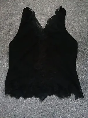 £14.99 • Buy Renato Nucci Silk Black Top UK Size 10
