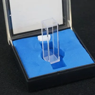3.5ml 10mm Path JGS1 Quartz Cuvette Cell With Lid For Fluorescence Spectrometer • $22.91