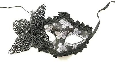 £6.99 • Buy Masquerade Ball Masks Venetian Gothic Black Butterfly Fancy Dress Party Face