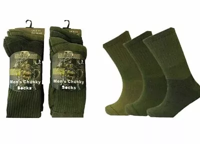 £12.99 • Buy 3 Pairs Mens Military Combat Thermal Socks Thick Warm Work Boot Socks 6-11