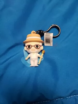 Jurassic Park Figural Bag Clip John Hammond New W/Tag Keychain Toy • $3