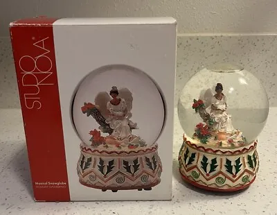 Studio Nova Holiday Gathering Musical African American Angel Snow Globe • $25