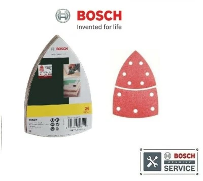 £15.95 • Buy BOSCH Mixed Grit Delta Sanding Sheets (25/Pack) (To Fit: Bosch PSM 100A Sander)