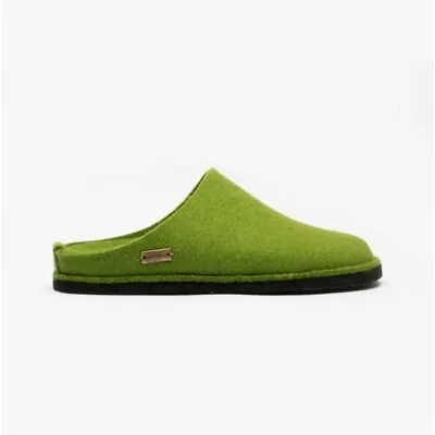 Haflinger SOFT Ladies Wool Slippers Green • £48