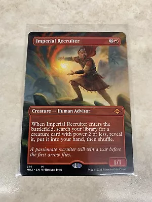 Imperial Recruiter - Borderless Extended Art - MTG Modern Horizons 2 MH2 - NM • $14.54