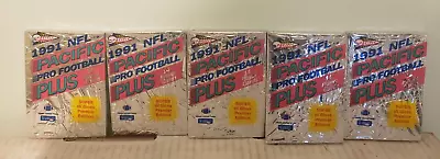 5X1991 NFL Pacific Pro Football Plus Unopened Packs • $7