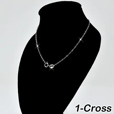 $6.99 • Buy  REAL SOLID .925 Sterling Silver Chain Necklace Italy Jewelry SILVER Classic 
