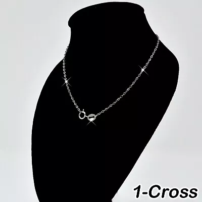 $9.02 • Buy REAL SOLID SILVER Classic .925 Sterling Silver Chain Necklace Italy Jewelry 