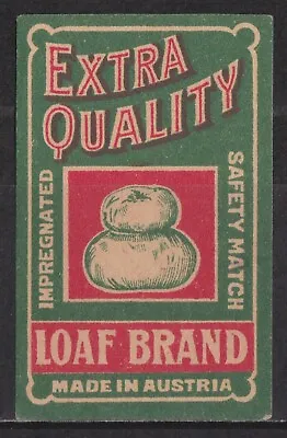 Old Matchbox Label Austria Loaf Brand • $2.99