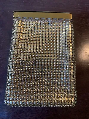 Vintage  Goldtone Metal Mesh Cigarette Holder Case • $20