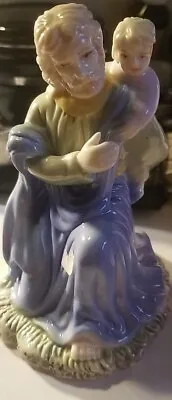 K's Collection Religious Porcelain Figurine Jesus With Child On Back  • $30