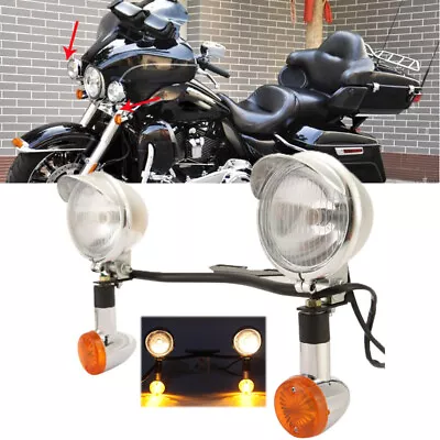 Passing Spot Light Bar For Yamaha V-Star XVS 650 950   1300 XV  1700 • $69.99