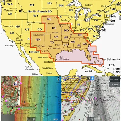 2024 Navionics Platinum+ Chart Card Map U.S. South MicroSD LakesRiversHotMaps • $98