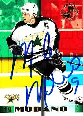 Mike Modano Autographed Auto Dallas Stars 1995-96 Stadium Club Members Only Card • $19.96