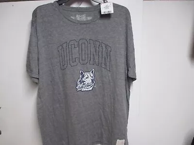 Uconn Huskies (retro Brand) Mens Short Sleeve T Shirt (xl) Gray Vintage Look • $14.99