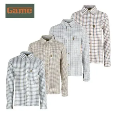 Game Kids Tattersall Shirt Junior Country Check Shirt Hunting Shooting • £12.99