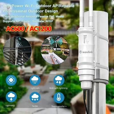 High Power Outdoor 2.4/5GHz Dual Band Wifi Signal Booster Range Extender Router • $71.72