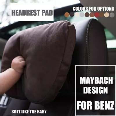 2PCS Design S Class Car Headrest Neck Pillows Seat Cushion For Mercedes-Benz • £23.09