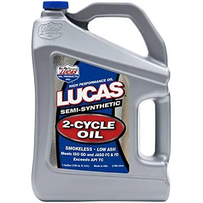 Lucas 2 Stroke Oil Best Semi Synthetic 2 Cycle Low Smoke Air-cooled Angines1gal • $47.27
