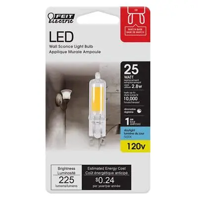 Feit Electric BP25G9/850/LED 120V 5000K 225 Lumens Daylight G9 LED Light Bulb • $9.58