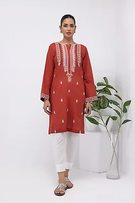 Lakhany 01 Piece Ready To Wear Dyed Embroidered Shirt - LG-EA-0469 • £31.99