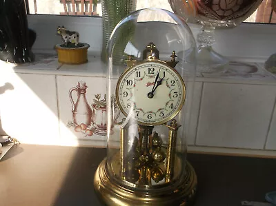 £34.99 • Buy Schatz 400 Day Anniversary Clock With Glass Dome 12 Inch High