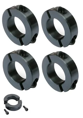 4-Pack 1  Bore Double Split Shaft Locking Collar Black Oxide Finish • $16.99