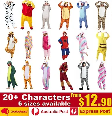 Onesie Kigurumi Kid & Adult Size Hooded Jumpsuit Pajamas One-Piece Winter Cloth • $12.90