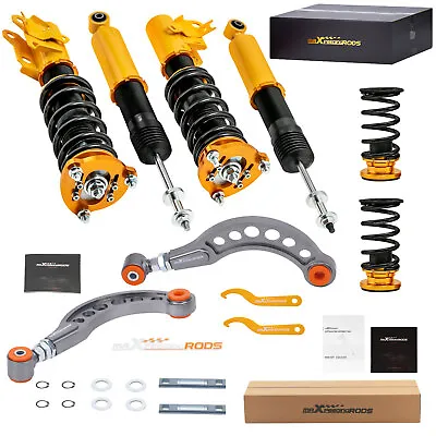 Coilovers Struts & Rear Upper Camber Control Arm Kit For Honda Civic Coupe 06-11 • $358