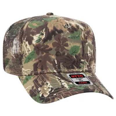 OTTO CAP 47-049 Camouflage 5 Panel Mesh Back Trucker Hat (11 Caps) • $25