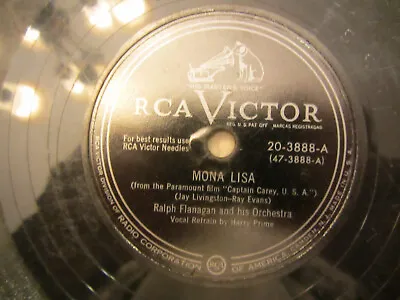 RALPH FLANAGAN & HIS ORCH./HARRY PRIME MONA LISA/TOREADOR RCA Victor 20-3888 VG+ • $9.50