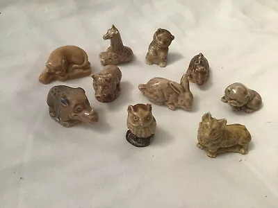 £14 • Buy Wade Whimsies Collection Of 10 Dinosaurs Dogs Corgi Owl Giraffe Cat Rabbit