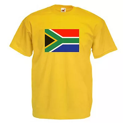 South Africa Flag Adults Mens T Shirt 12 Colours  Size S - 3XL • £9.49