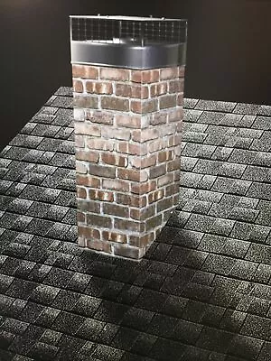 Chimney Housing Kit - Faux Chimney Cover FULL KIT Brown Brick BB1 60  Tall • $895