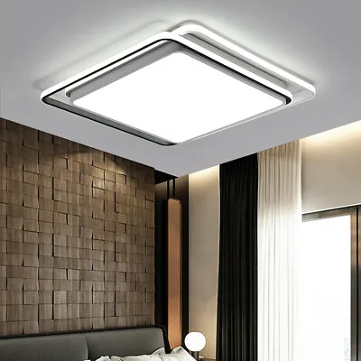 Modern LED Ceiling Light Flush Mount Living Room Bedroom Square Chandelier Lamp • $45.01