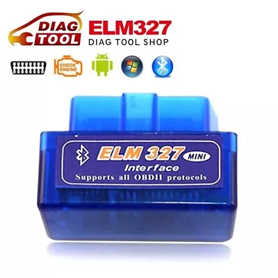 OBD2 ELM327 MINI Bluetooth Car Code Reader Diagnostic Scanner For IPhone Android • £3.78